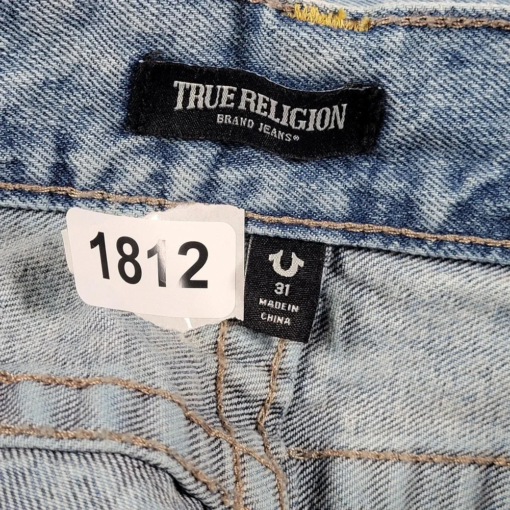 True‎ Religion Jeans Mens 31 Baggy Denim All Over Horseshoe Studded Vinny SN NF